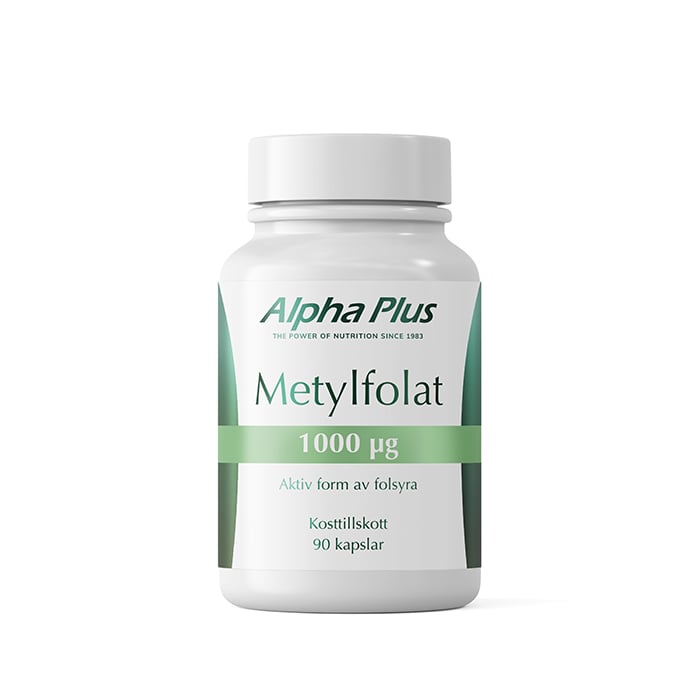 Metylfolat 1000 &micro;g 90 kapslar