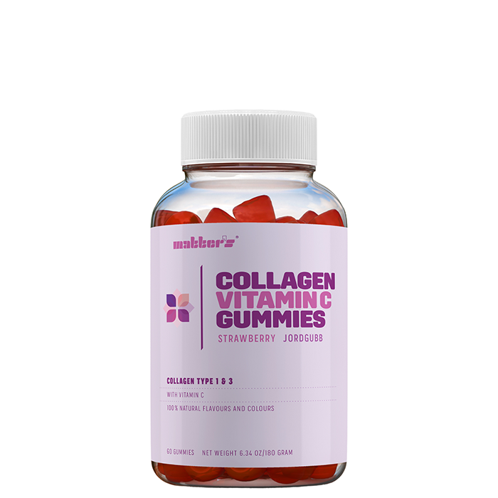Kollagen Vitamin C Gummies Jordgubbsmak 60 st