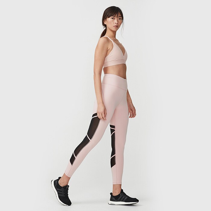 Bild av Mesh Tape Tights, Pale Pink