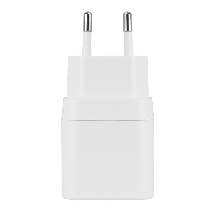 USB-v&auml;ggladdare med 1x USB-A 18W och 1x USB-C PD 20W Vit