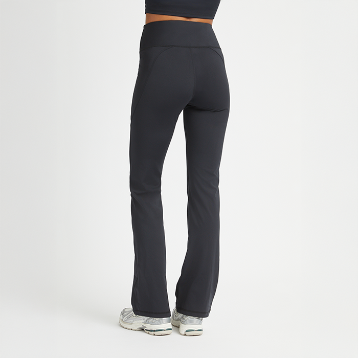 Flattering High Waist Pants Svarta