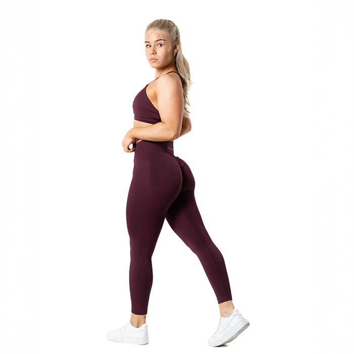 Aura Seamless Scrunch Tights R&ouml;d
