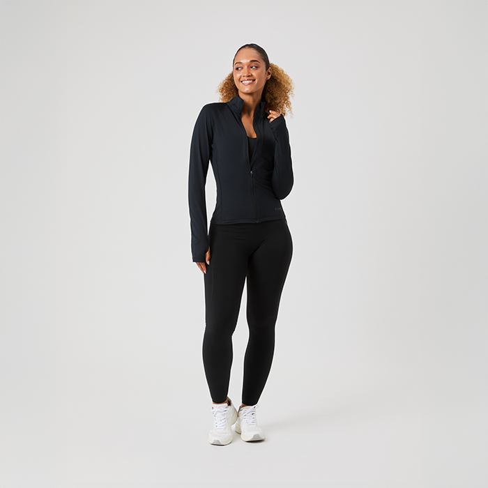 Borg Full Zip Tr&ouml;ja Svart