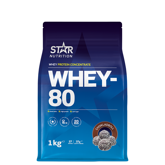 Whey-80 Vassleprotein 1 kg