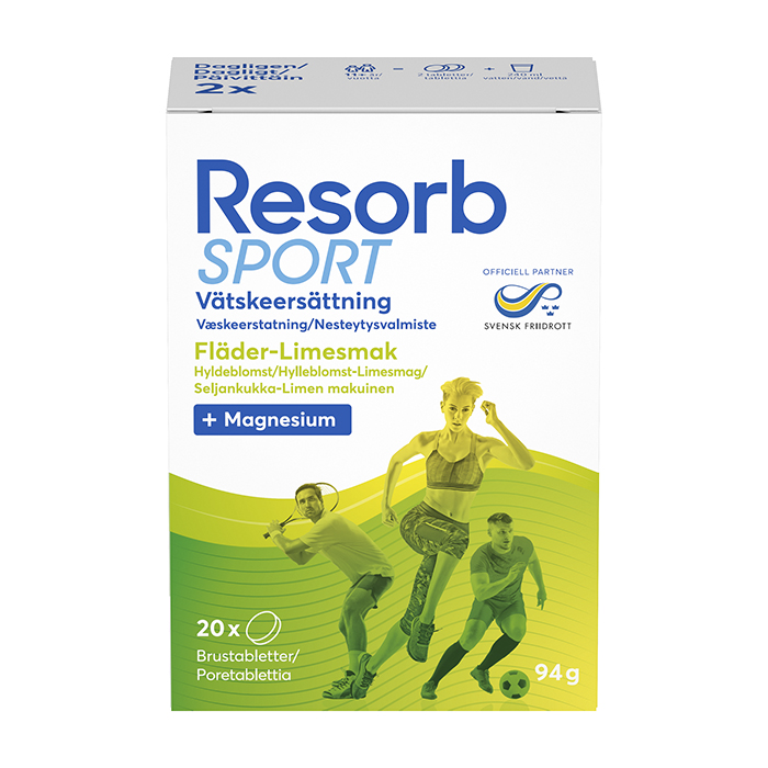 Sport Fläder-Limesmak 20 st brustabletter