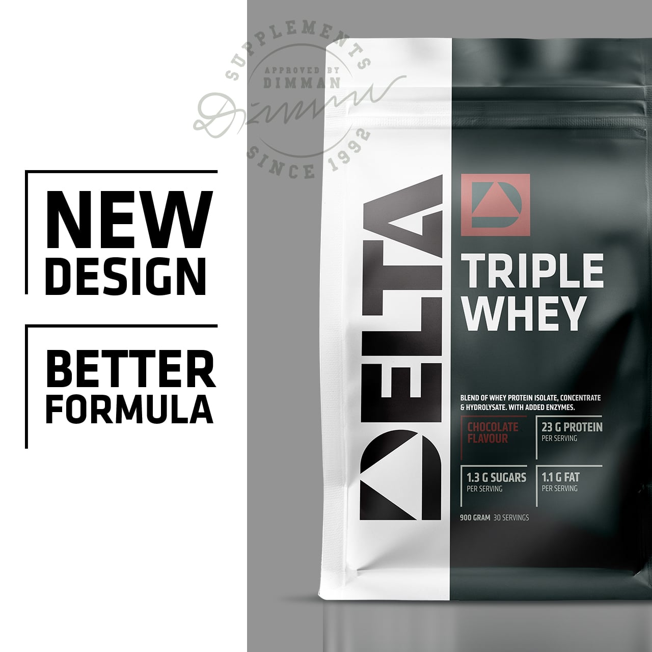 Triple Whey Vassleprotein 900 g strawberry