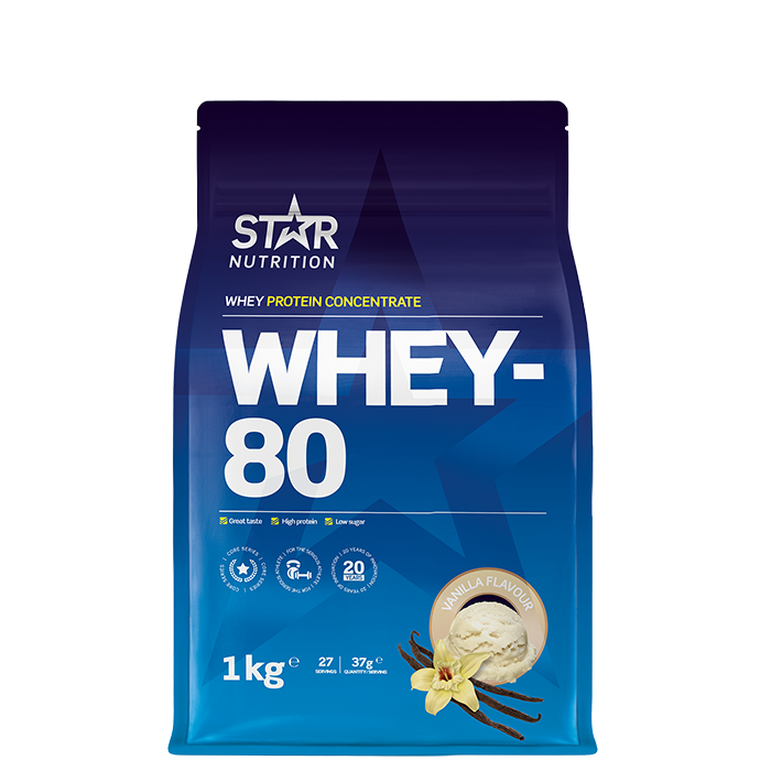 Whey-80 Vassleprotein 1 kg