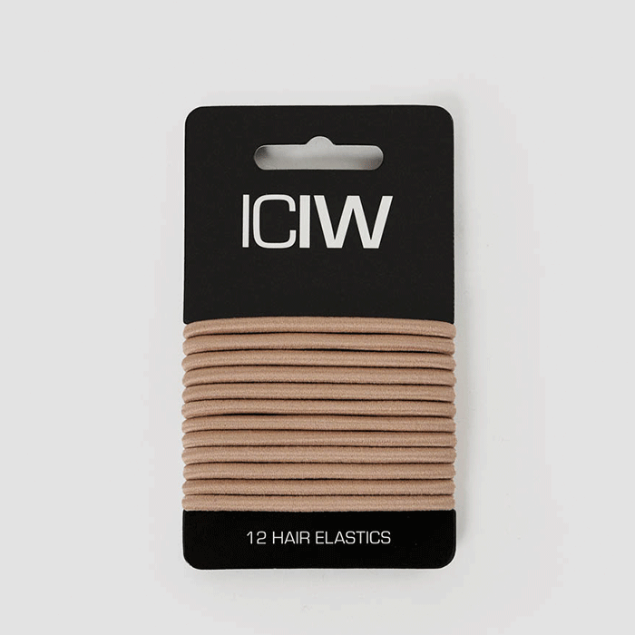 Bild av ICIW 12-Pack Sport Hair Ties, Sand