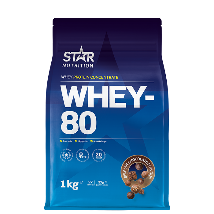 Whey-80 Vassleprotein 1 kg