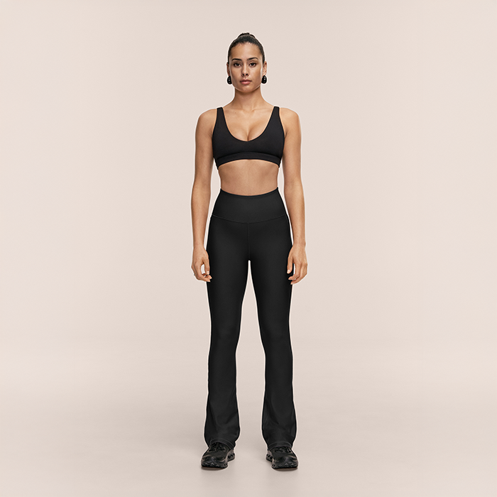 Soft Touch Flare Pants Svart