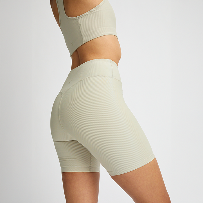 Ribbade Cykelshorts Beige