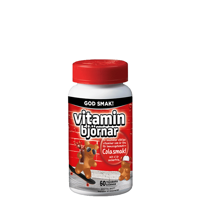 Vitaminbjörnar Colasmak 60 tuggtabletter