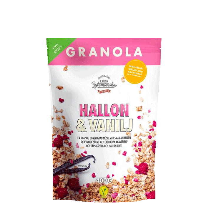 Granola Hallon Vanilj 400 g
