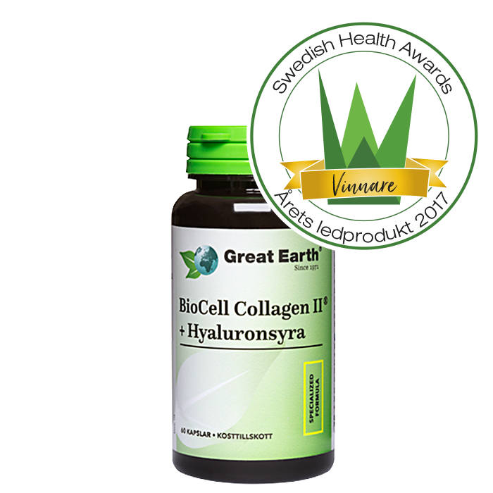 BioCell Collagen II+Hyaluronsyra, 60 kapslar