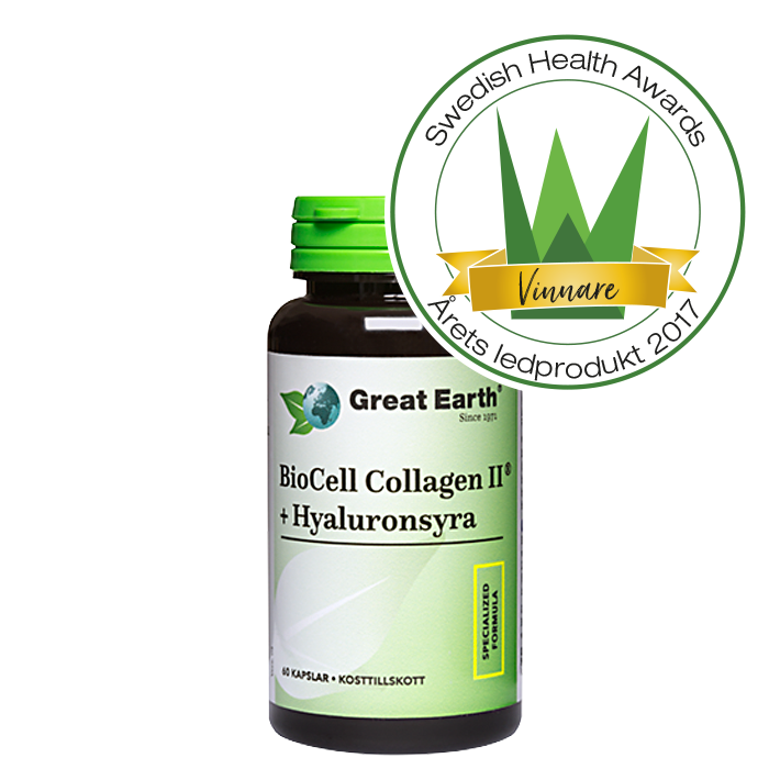 Bild av BioCell Collagen II+Hyaluronsyra, 60 kapslar