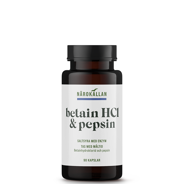 Betain HCL Pepsin 90 kapslar