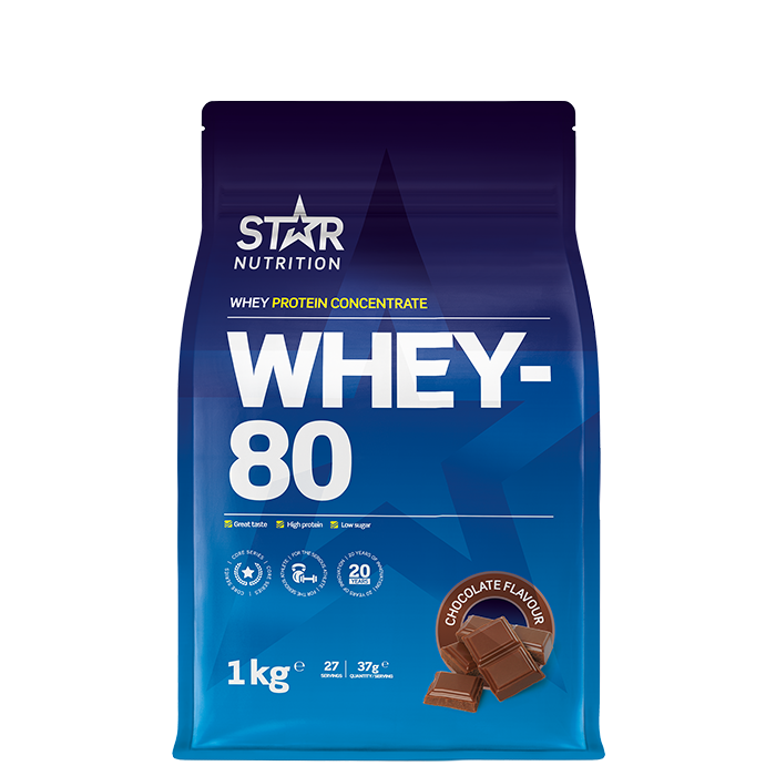 Whey-80 Vassleprotein 1 kg
