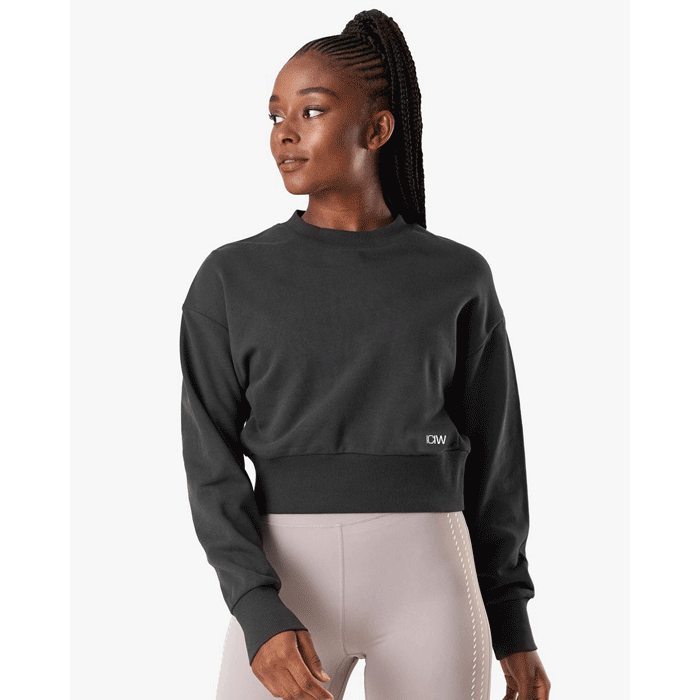 Bild av Inhale Crewneck, Dark Stone