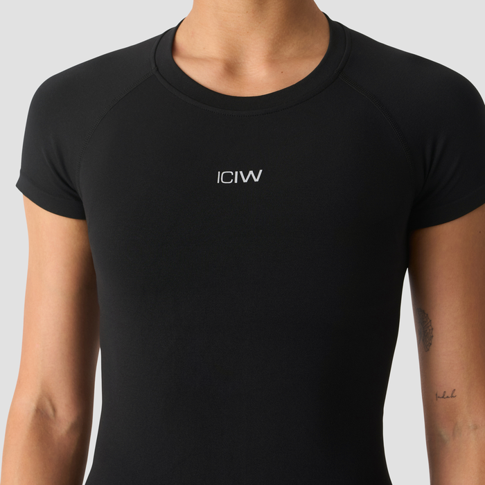 Smooth Seamless T-shirt Svart