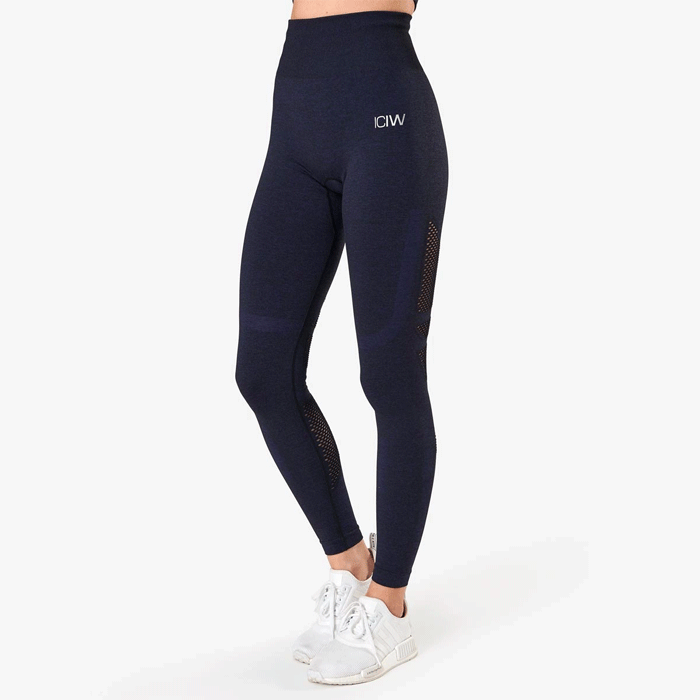 Bild av Queen Mesh Tights, Navy Melange