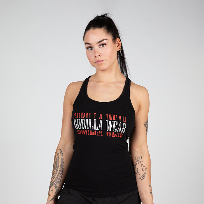 Verona Tank Top, Black - Gorilla Wear