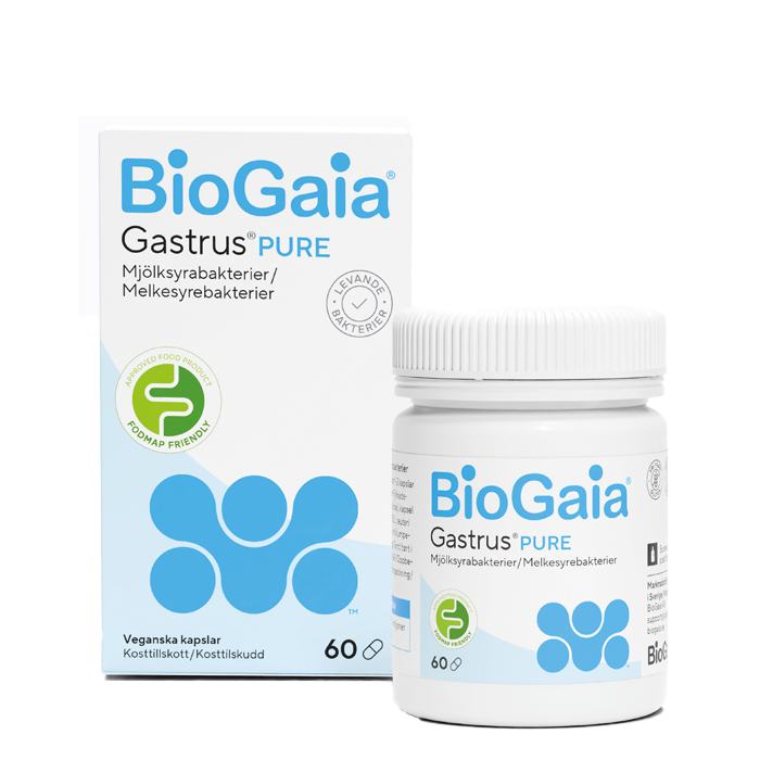 BioGaia®Gastrus®PURE 60 veganska kapslar