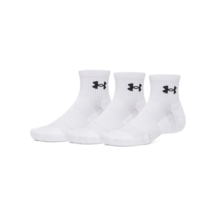 UA Performance Cotton 3P QTR White
