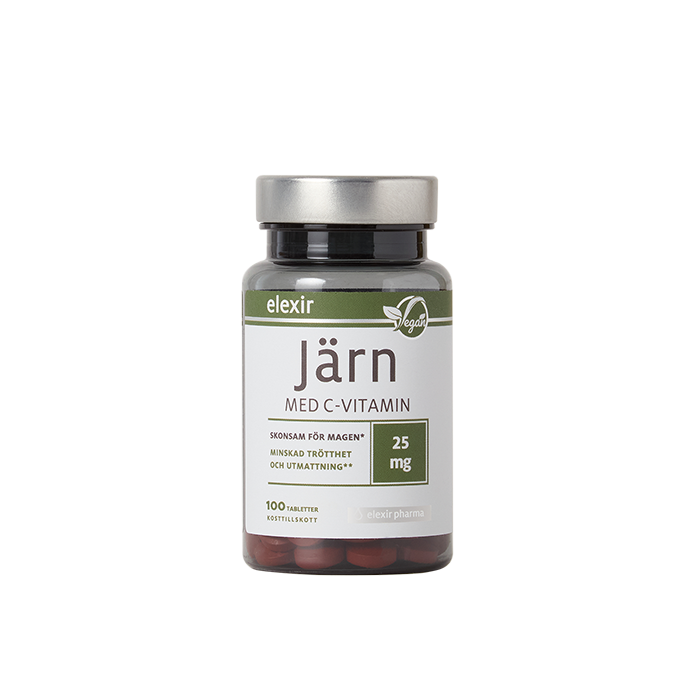 Järn med C-vitamin 100 tabletter