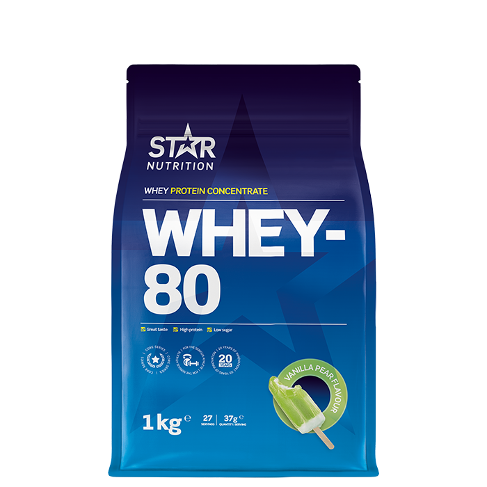 Whey-80 Vassleprotein 1 kg