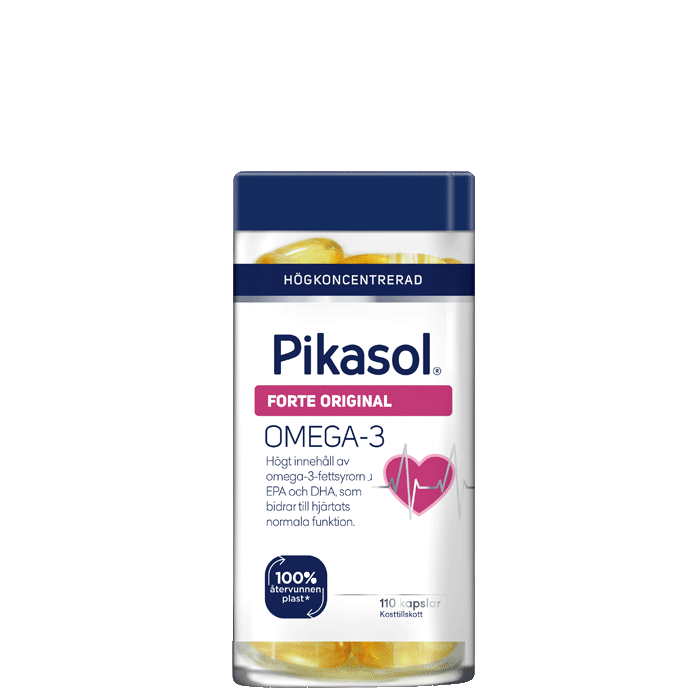 Pikasol Hjärta Omega-3, 110 kapslar