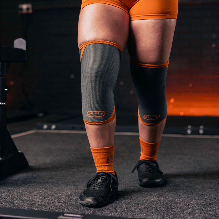 Forge Powerlifting Knee Sleeves Grey, XS
