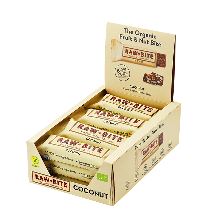 12 x Frukt & N&ouml;tbar 50 g kokos