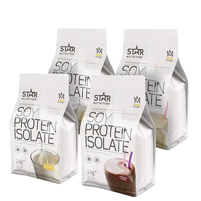 Mix&Match: 4 x Soy Protein Isolate Sojaproteinisolat 1 kg