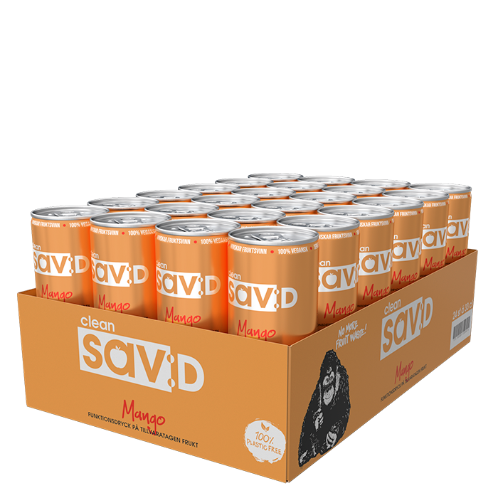 24 st Clean sav:D Flak 330 ml Mango