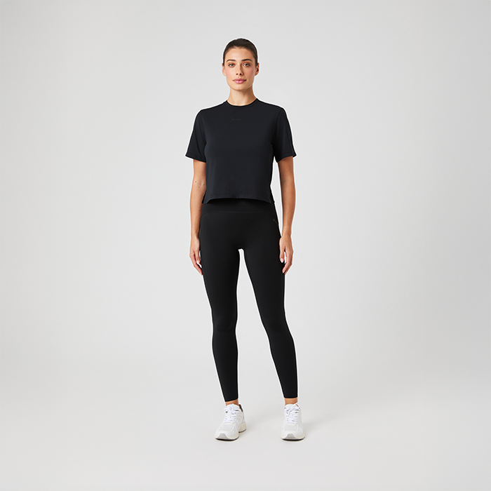 Borg Cropped T-shirt Svart