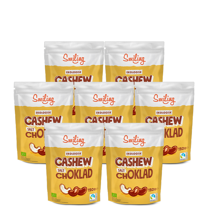 7 x Naturgodis Cashewnötter 150 g