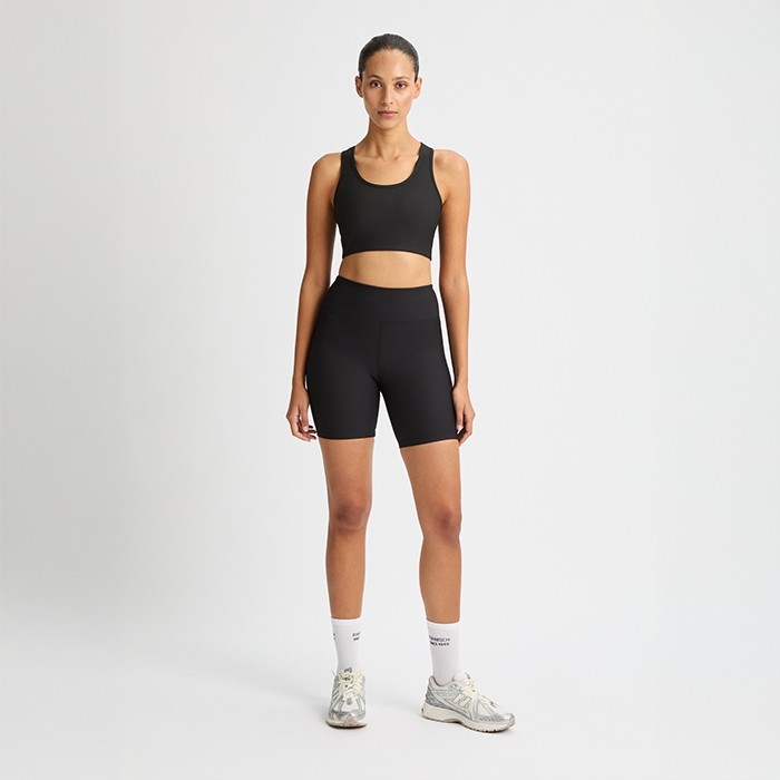 Ribbade Cykelshorts Svart