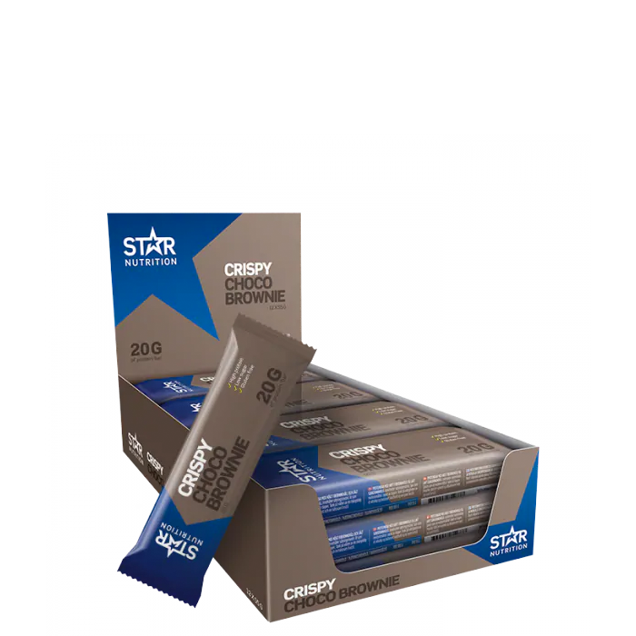 Bild av 12 x Star Nutrition Protein Bar, 55g, Choco Brownie - Kort Datum