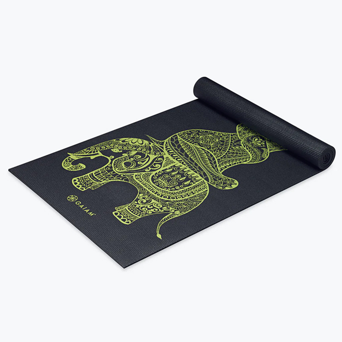 Yogamatta 6 mm Svart Gul
