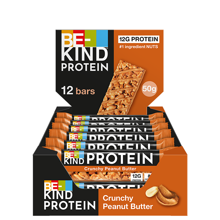12 x Protein Bar 50 g Crunchy Jordn&ouml;tssm&ouml;r