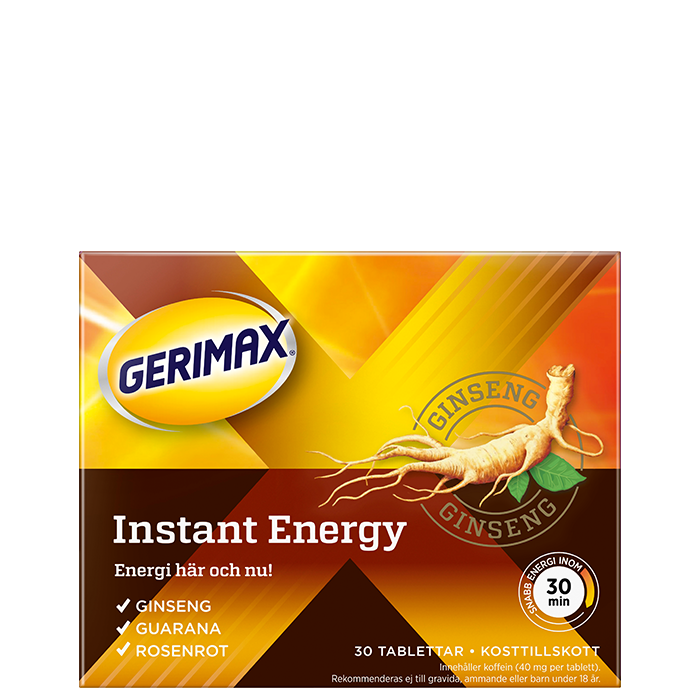 Gerimax Instant Energy, 30 tabletter