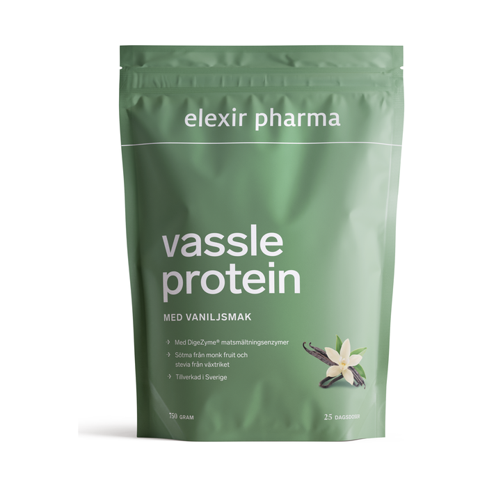 Elexir Pharma Vassleprotein 750 gram, Vanilj