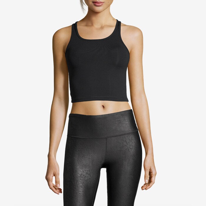 Bild av Bold Rib Crop Tank, Black