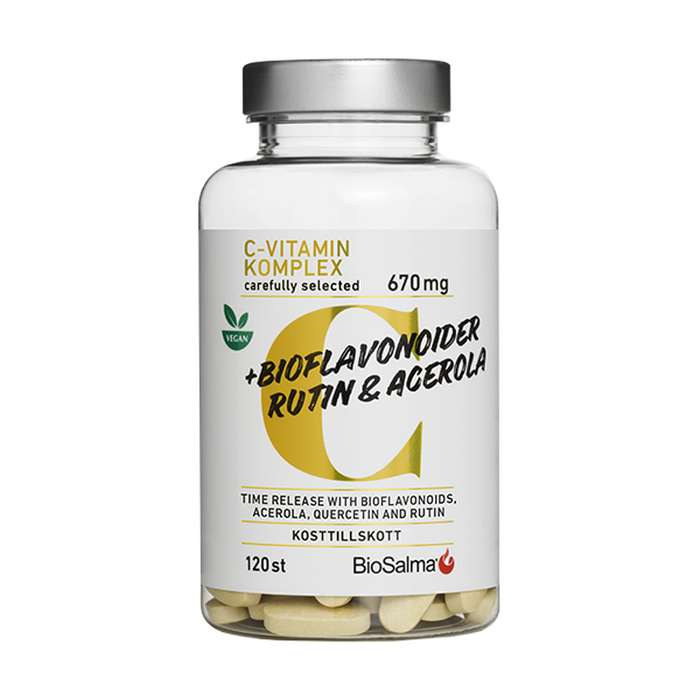 C-vitamin Komplex 670 mg bioflavonoider 120 tabletter
