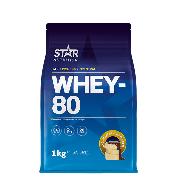 Whey-80 Vassleprotein 1 kg