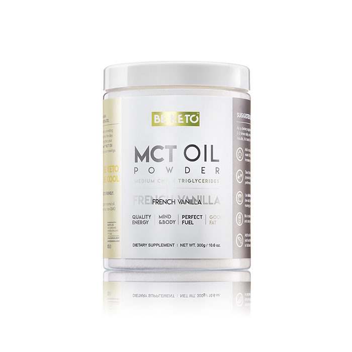 KETO MCT Oil Powder 300 g French Vanilla - BeKeto