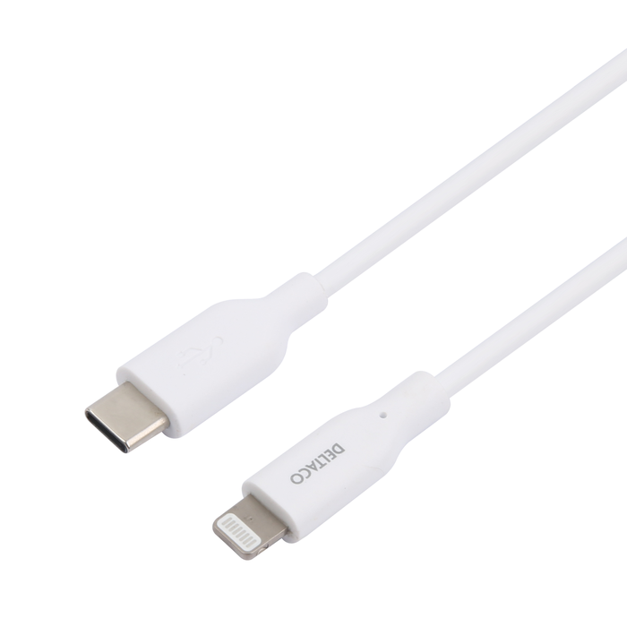 USB-C till Lightning-kabel 1 m Vit