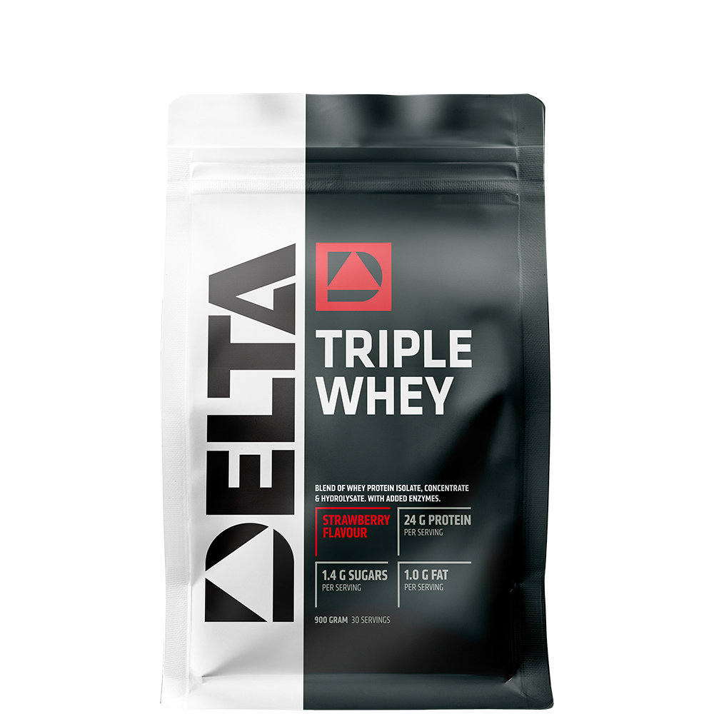 Triple Whey Vassleprotein 900 g - Delta Nutrition