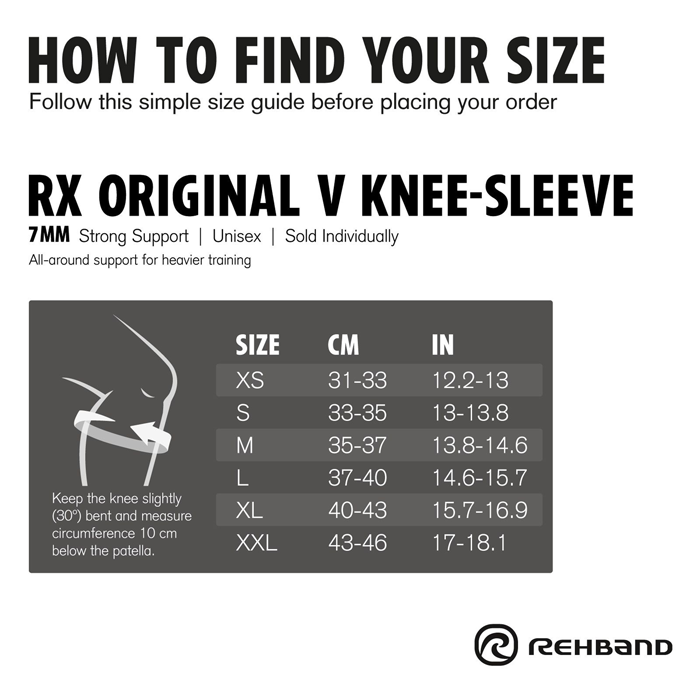 RX Original V Kn&auml;st&ouml;d 7mm Svart