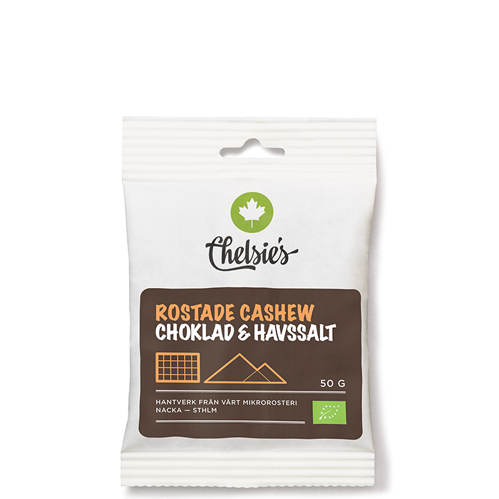 Rostade Cashewnötter Choklad Och Havssalt 50 g